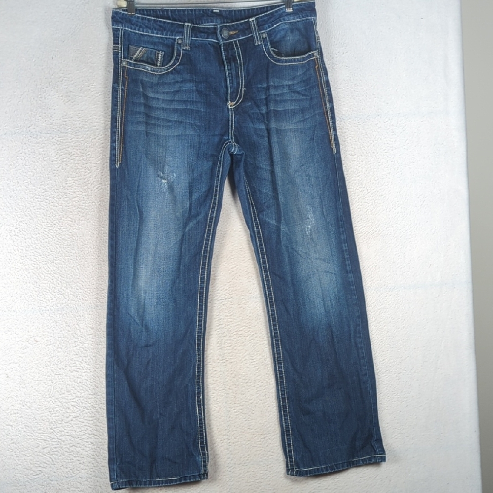 Petrol Men's Bootcut Backstitch Denim Jeans Waist‎ 36 Tall